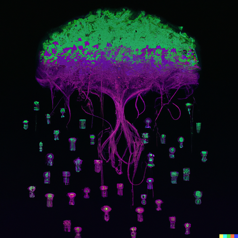 Jellyfish Tree Digital Art