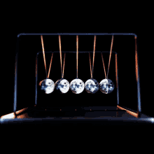 Newton’s third law animation demonstrating equal and opposite reactions
