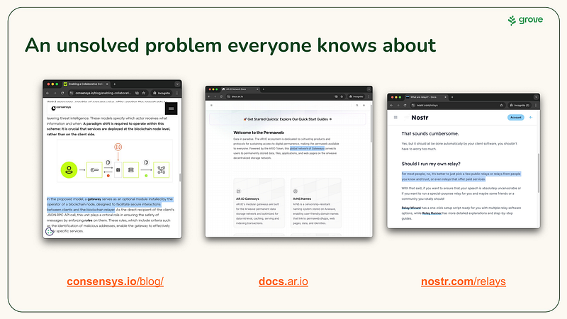 Examples of Gateway Problems Being Called Out